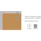 Ghent Aluminum Frame Corkboard, 2ft x 3ft 1323-1 - alternate 5
